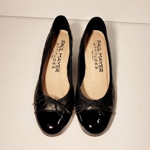 Paul Mayer Nuba Quilted Leather Wedge Shoes